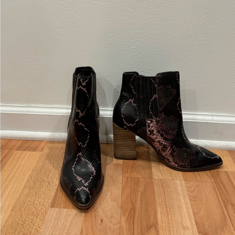 Steve Madden Snakeskin Ankle Boots